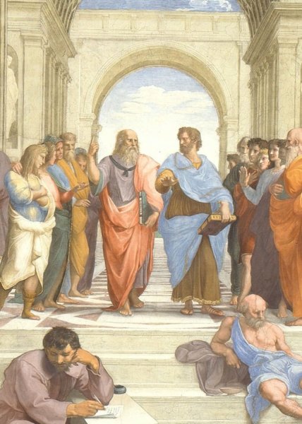 Рафаэль Санти Афинская школа фреска Аристотель