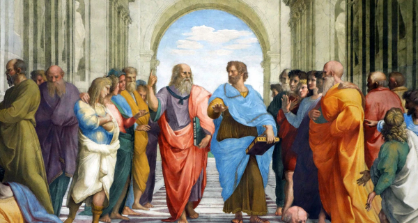 Фреска Рафаэля Платон и Аристотель