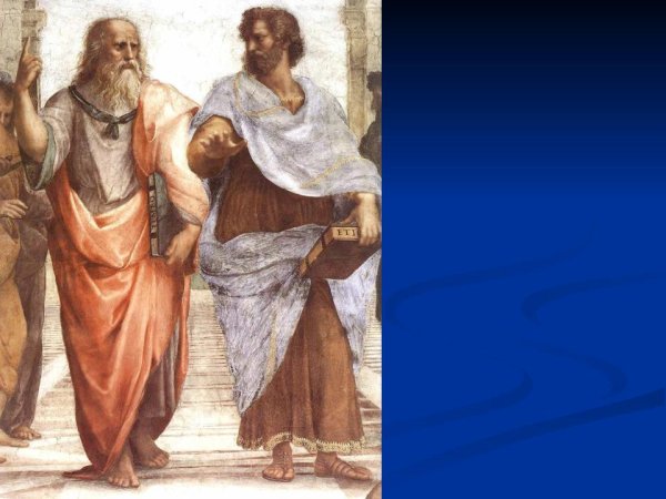 Фреска Афинская школа Платон и Аристотель