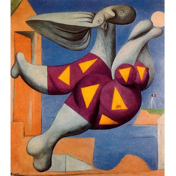 Пикассо обнажённая, зелёные листья и бюст