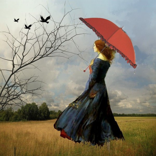 Клод Моне. Прогулка. Дама с зонтиком. 1875