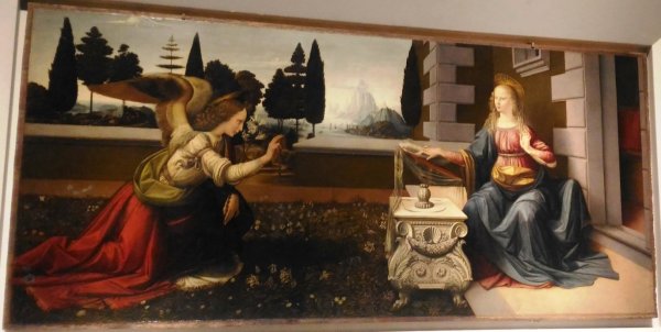 Леонардо да Винчи «Благовещение» (1472-1475)