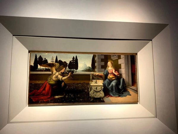 Леонардо да Винчи Благовещение 1472