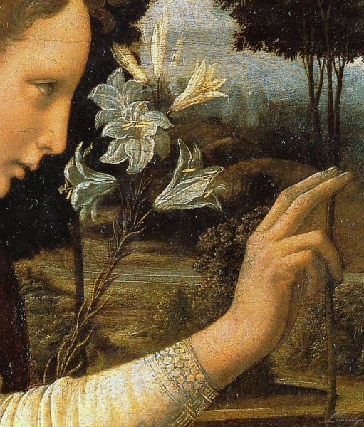 Благовещение Леонардо да Винчи