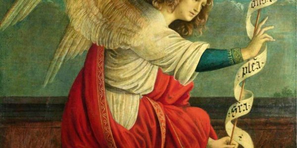 Леонардо да Винчи Благовещение 1475