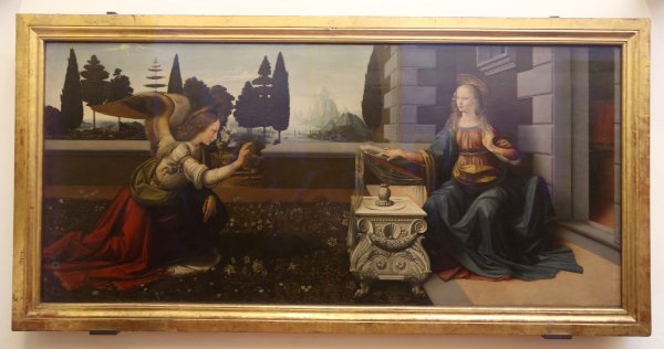 Благовещение Леонардо да Винчи Уффици