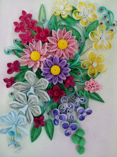 Квиллинг картины Ларисы Засадной