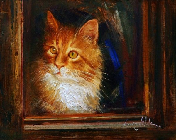 Рыжие коты в живописи