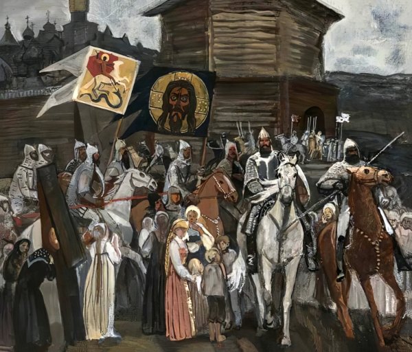 Васнецов Пересвет и Челубей