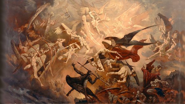 · Шарль Лебрен - «падение восставших ангелов»