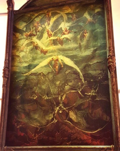 Гюстав Доре изгнание Люцифера