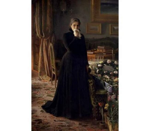 Крамской Этюд головы к картине неутешное горе