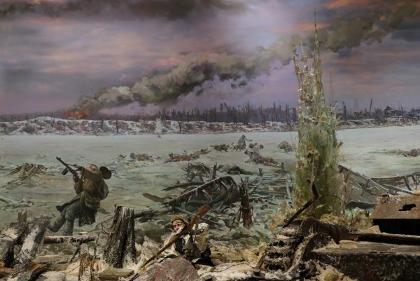 Диорама прорыв блокады Ленинграда