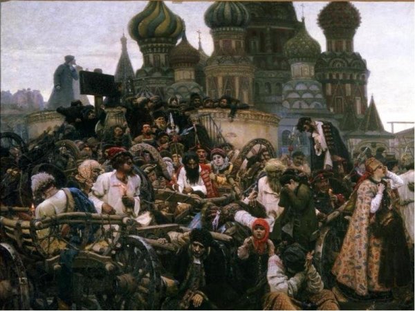 Картина утро Стрелецкой казни написана