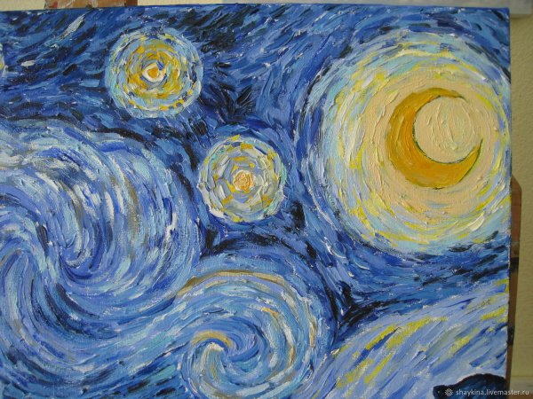 Звездная ночь Ван Гог 1889