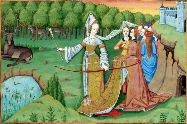 Средневековая миниатюра 15 век женщина