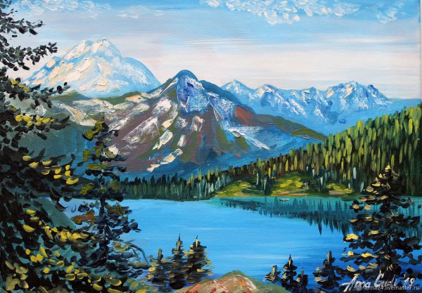 Горный пейзаж Георгий Дмитриев