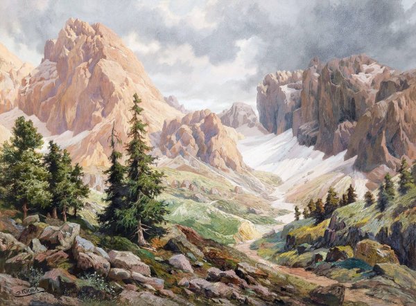 Иван Шутев - горный пейзаж