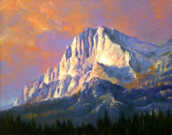 Картина Алик Олейник Горная река