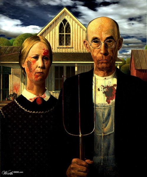 Грант Вуд американская Готика