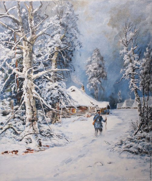 Герасимов Андрей. «Зимний лес. Просека».