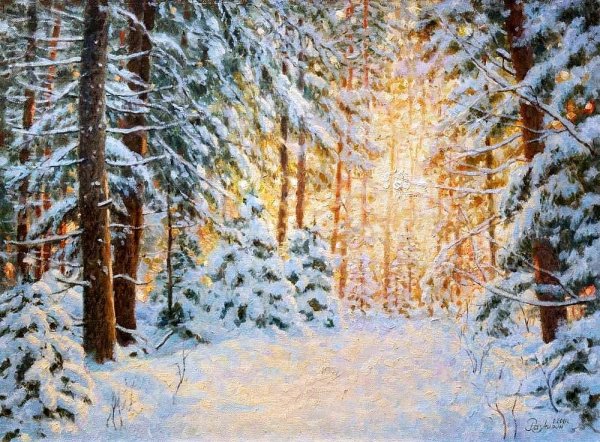 Шишкин Иван Иванович зима