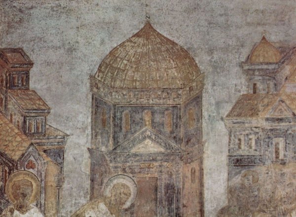 Чимабуэ фрески в церкви Сан Франческо в Ассизи