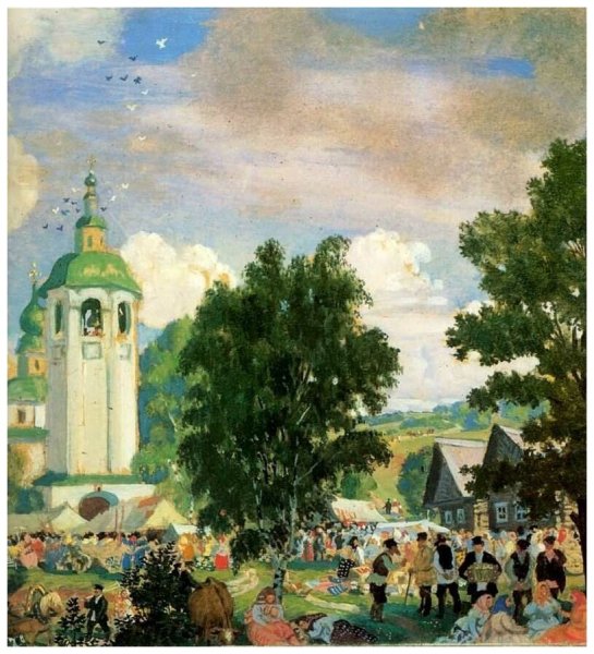 Борис Михайлович Кустодиев Троицын день