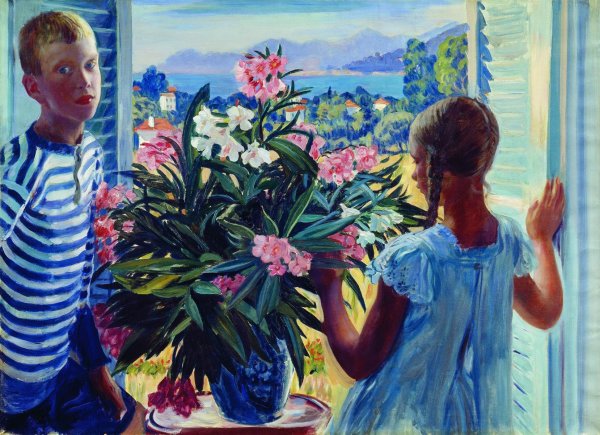 Матрос и милая Кустодиев