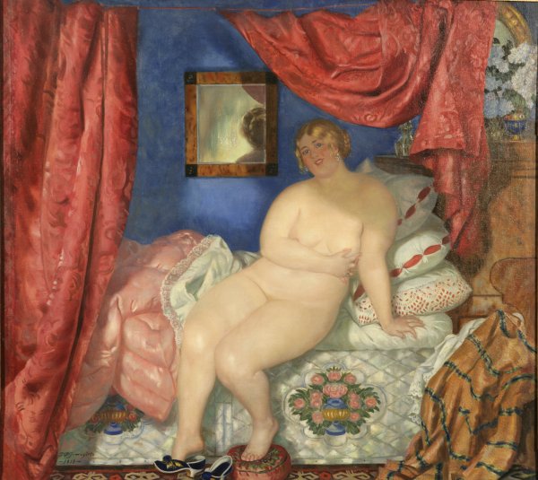 Борис Михайлович Кустодиев девушка на Волге