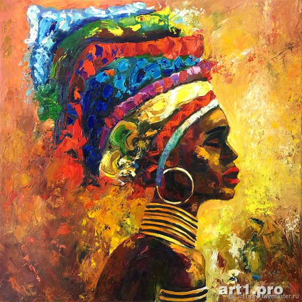 Африканка живопись