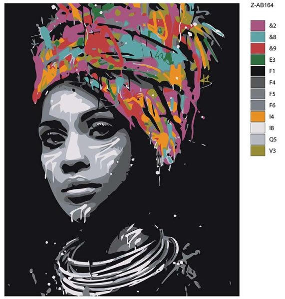 Портрет в африканском стиле