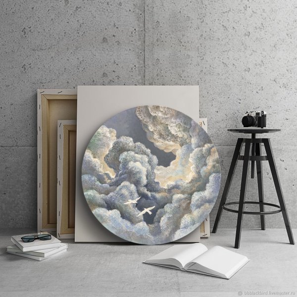 Картины на круглом холсте