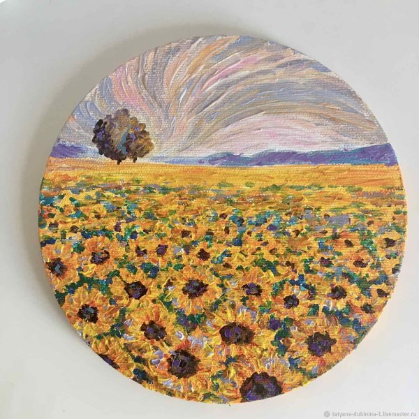 Картина круглой формы