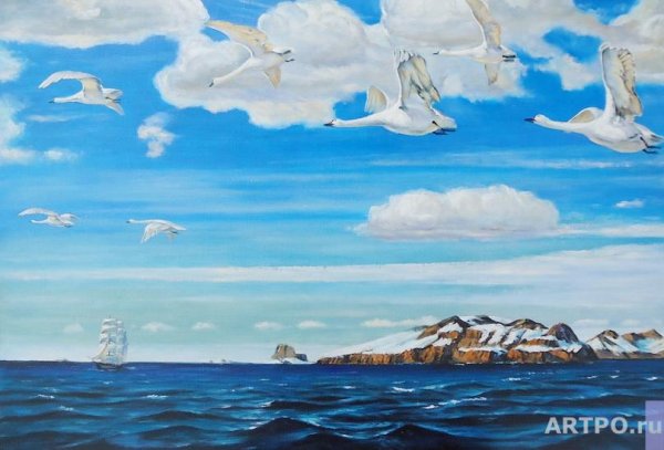 Рылов Аркадий Александрович в голубом просторе