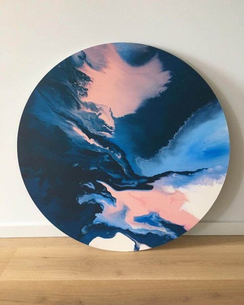 Круглые картины акрилом