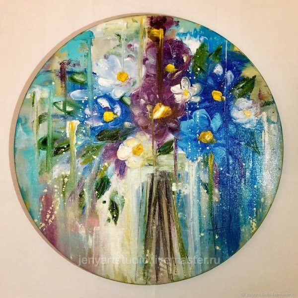 Круглые интерьерные картины