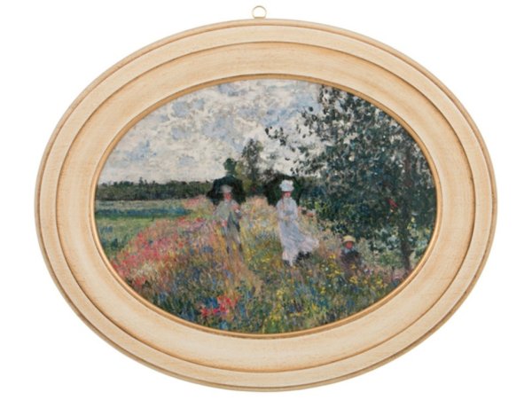 Репродукция в круглой раме