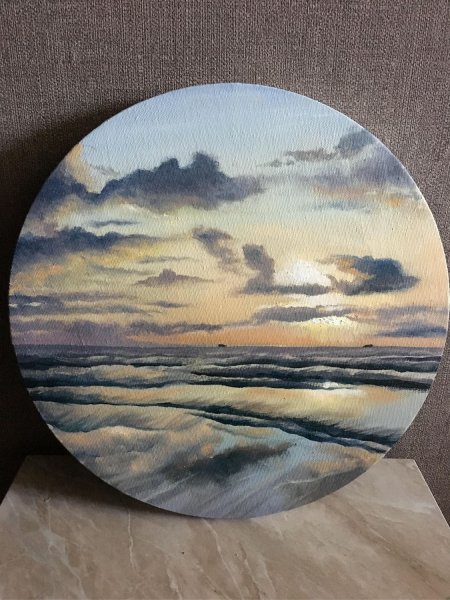 Живопись на круглом холсте