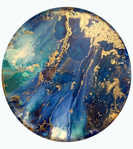 Абстракция эпоксидной смолой