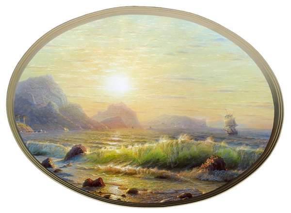 Пейзаж в овале