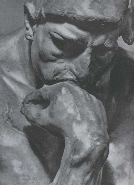 Думающий человек живопись