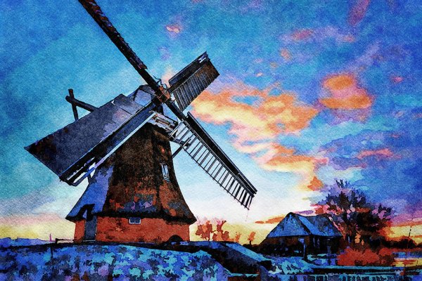 Пётр Кончаловский ветряная мельница