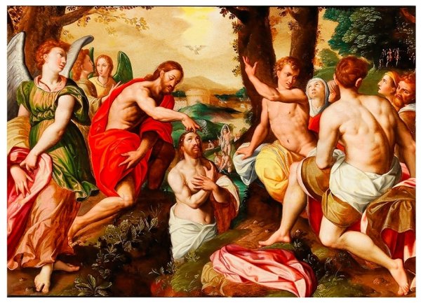 Леонардо да Винчи the Baptism of Christ