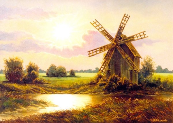 Шишкин мельница в поле