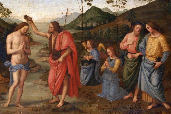 Пьетро Перуджино крещение Христа