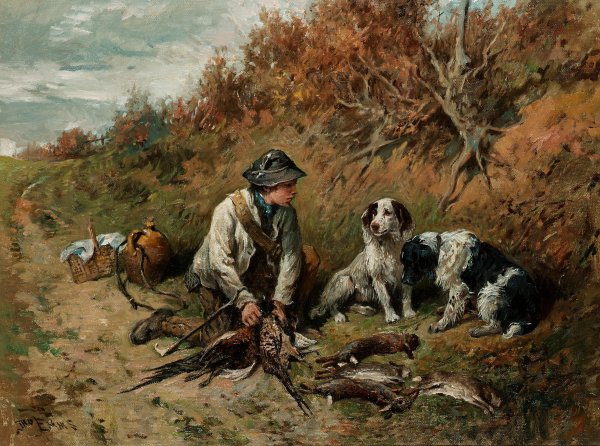 Владимир Егорович Маковский охотники на привале