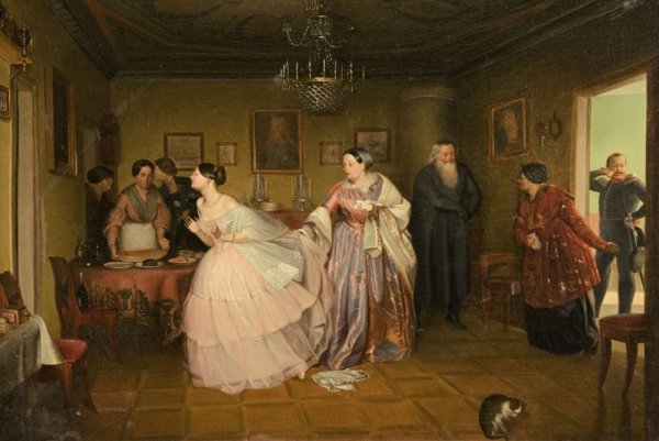 Павел Андреевич Федотов сватовство майора