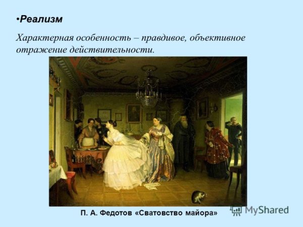 П. А. Федотов. Сватовство майора. 1851.