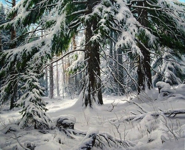 Шишкин Иван Иванович зима